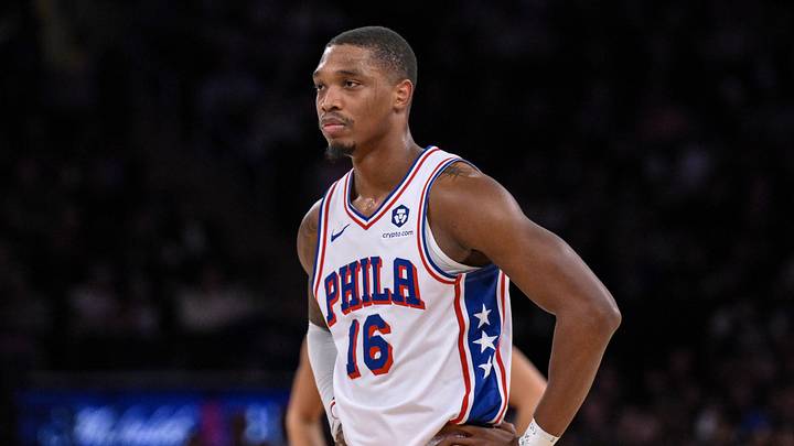 Philadelphia 76ers guard Lonnie Walker IV (16) during the first half against the New York Knicks at Madison Square Garden on Apr. 1, 2025.