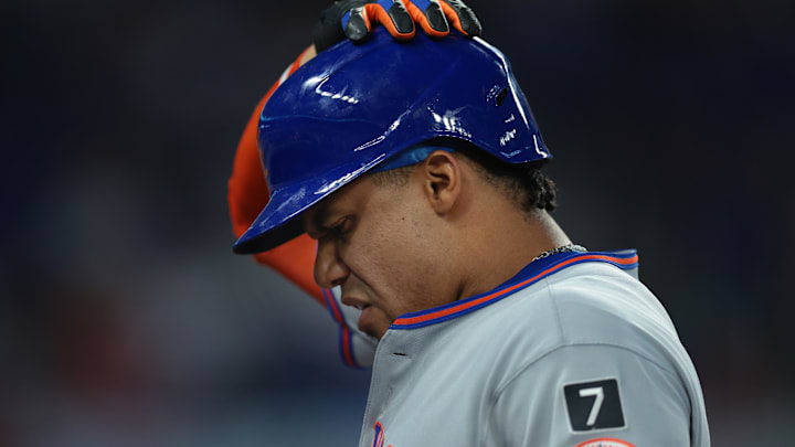 New York Mets outfielder Juan Soto. New York Mets outfielder Juan Soto.