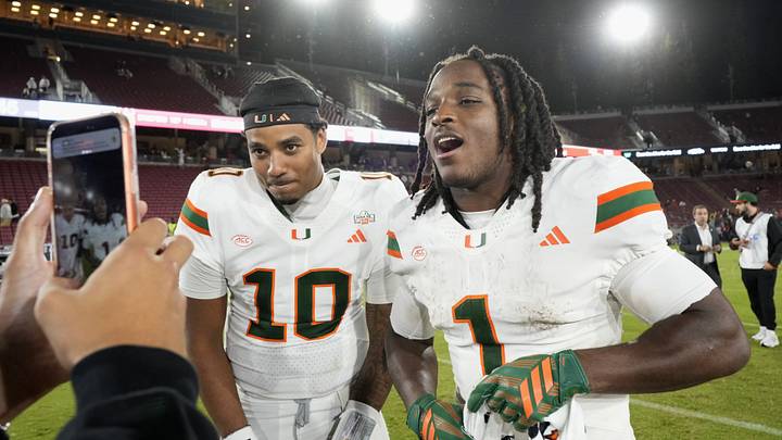 Darian Mensah and Malachi Toney have fed off each other to begin 2026, driving Miami to the nation's top offense through the first 4 weeks. Darian Mensah and Malachi Toney have fed off each other to begin 2026, driving Miami to the nation's top offense through the first 4 weeks.