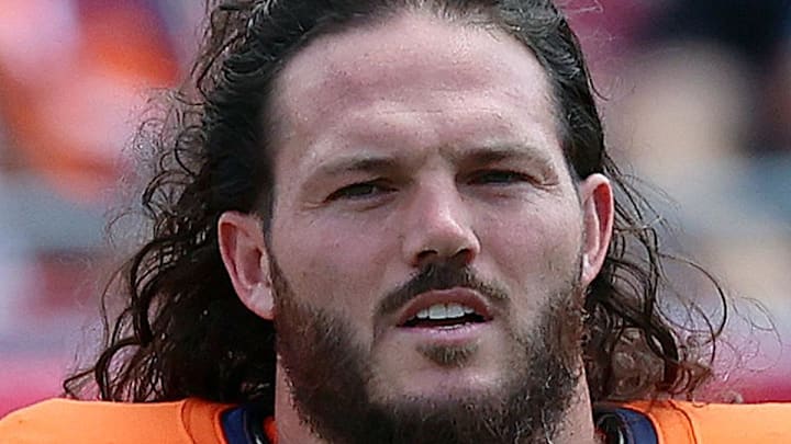 NFL Denver Broncos linebacker Alex Singleton NFL Denver Broncos linebacker Alex Singleton