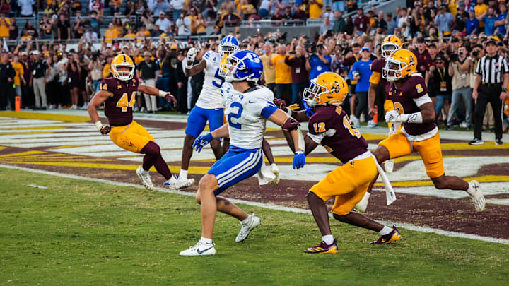 BYU wide receiver Chase Roberts against Arizona State