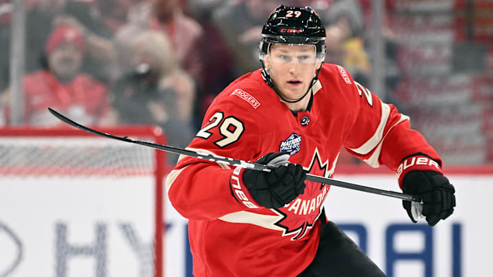 Colorado Avalanche star Nathan MacKinnon will be looking to lead Team Canada into the final at the 4 Nations Face-Off.