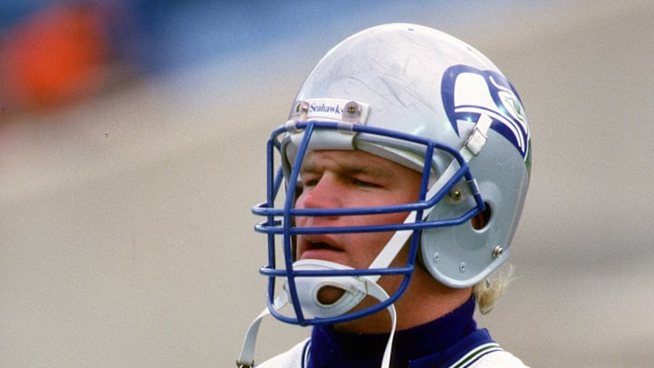 Brian Bosworth of the Seattle Seahawks