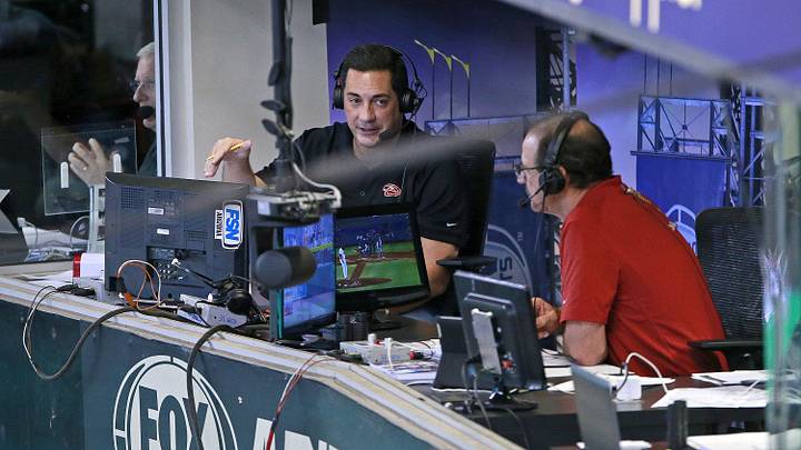 Steve Berthiaume and Bob Brenly have been the Arizona Diamondbacks' primary announcing team since 2013.
Dbacks 0916 Steve Berthiaume and Bob Brenly have been the Arizona Diamondbacks' primary announcing team since 2013.
Dbacks 0916