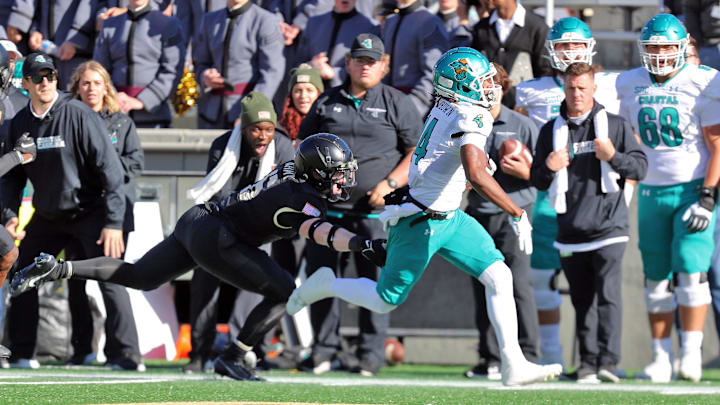 South Carolina football transfer receiver Jared Brown when he played at Coastal Carolina