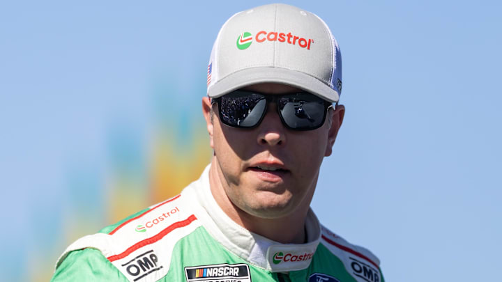 Nov 2, 2025; Avondale, Arizona, USA; NASCAR Cup Series driver Brad Keselowski (6) during the NASCAR Championship race at Phoenix Raceway.