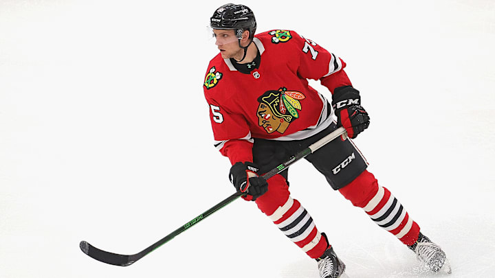 Blackhawks D Alec Regula
