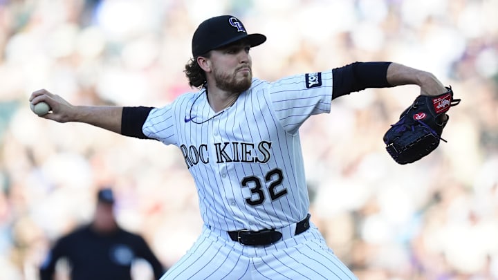 Colorado Rockies relief pitcher pitcher Chase Dollander