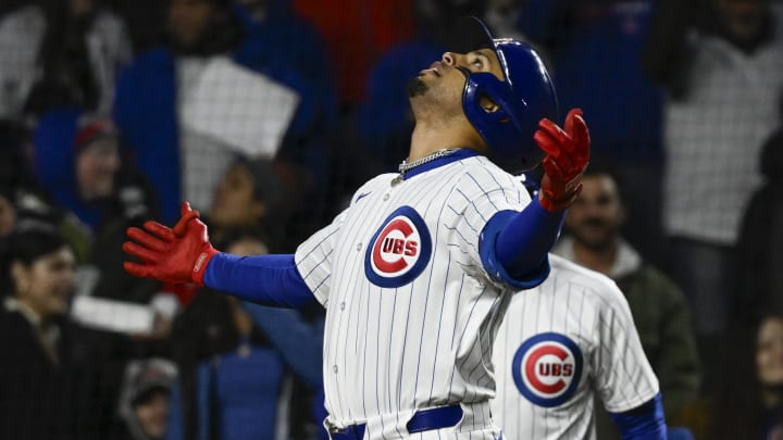 Apr 2, 2024; Chicago, Illinois, USA; Chicago Cubs designated hitter Christopher Morel