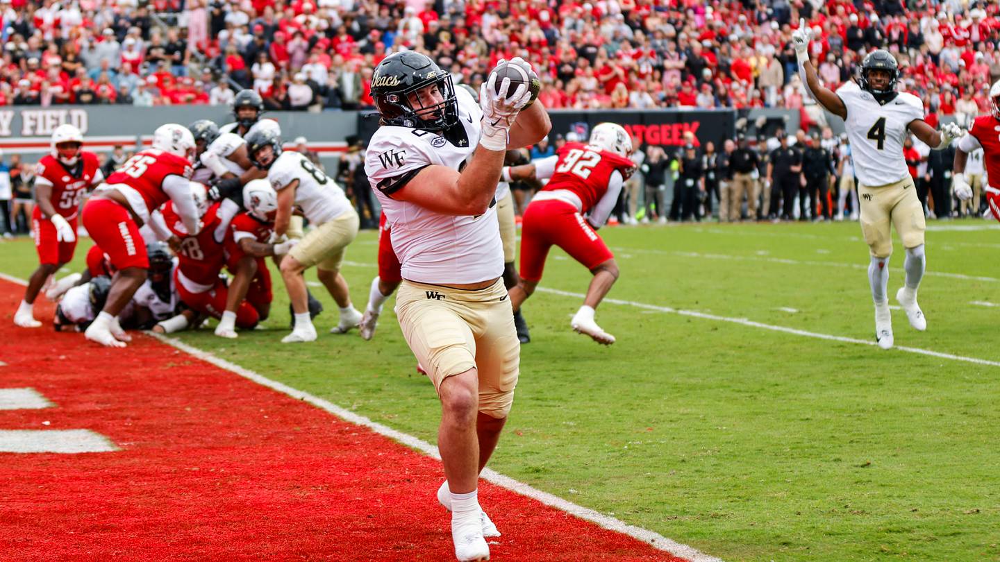 Wake Forest beats NC State 38-14 after controlling second half