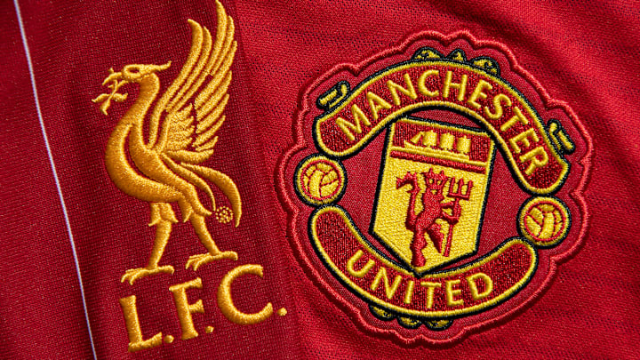 The Liverpool and Manchester United Club Crests