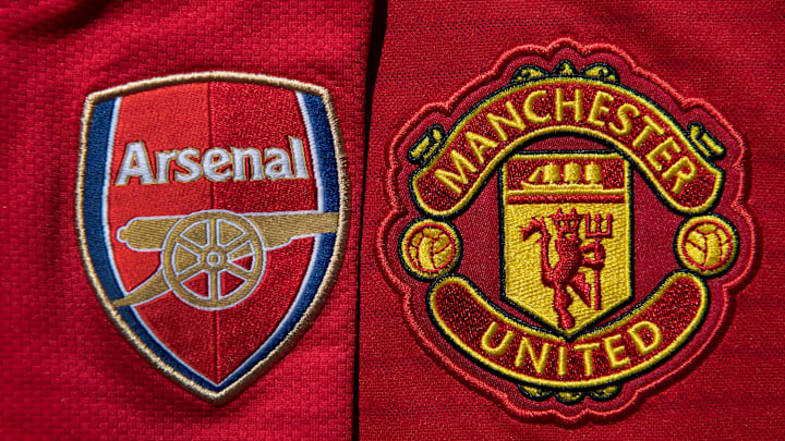 Manchester United and Arsenal Club Crests