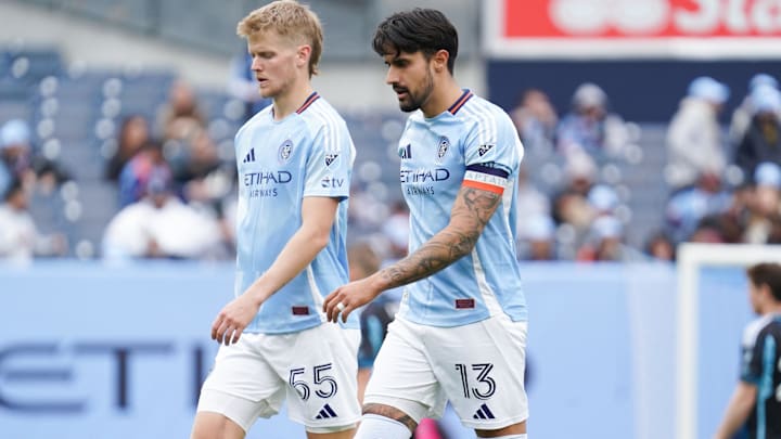 Keaton Parks and Thiago Martins of NYCFC