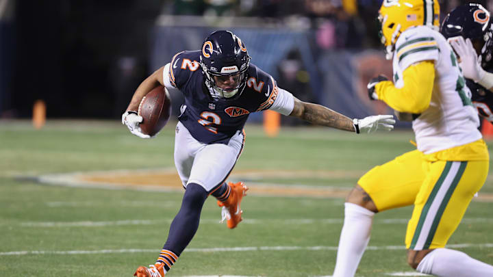 DJ Moore is playing against the 49ers despite illness. 