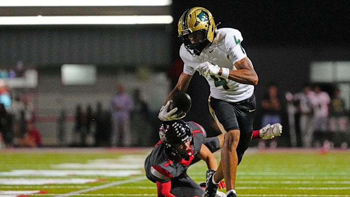 Basha wide receiver Kash Brock (4) received a scholarship offer from the Wisconsin Badgers this week. Basha wide receiver Kash Brock (4) received a scholarship offer from the Wisconsin Badgers this week.