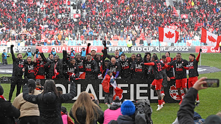 Canada celebrated qualifying for their first World Cup since 1986 on Sunday.