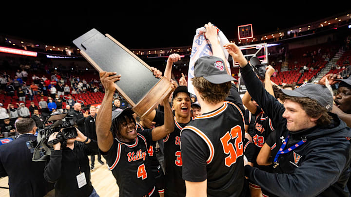 Valley is back to defend its Class 4A boys state basketball title.