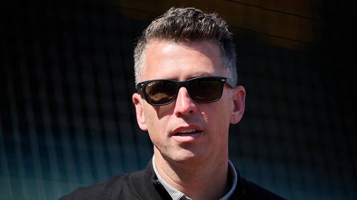 San Francisco Giants president of baseball operations Buster Posey. San Francisco Giants president of baseball operations Buster Posey.