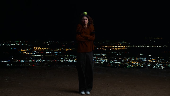 Zendaya as Rue in Euphoria season 3 on HBO