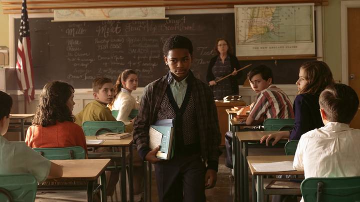 Blake Cameron James in IT: Welcome to Derry episode 2. Photo by Brooke Palmer/HBO. Blake Cameron James in IT: Welcome to Derry episode 2. Photo by Brooke Palmer/HBO.