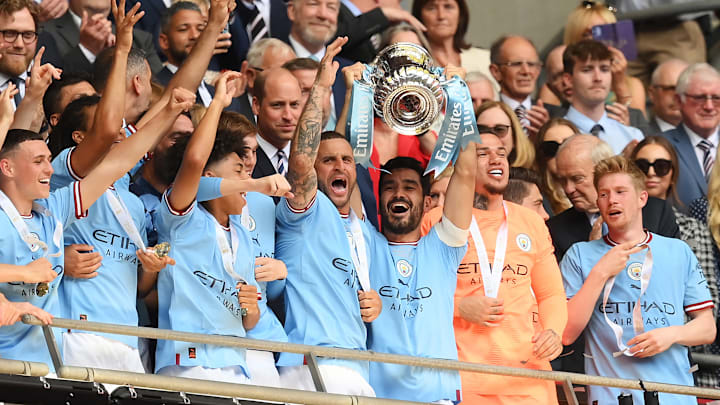Campeão com o Manchester City, Gündoğan foi o grande nome da final da FA Cup 2022/23.