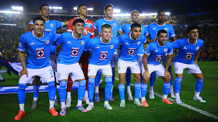 El once inicial de Cruz Azul durante la Liguilla