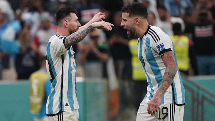 Lionel Messi (left) and Nicolás Otamendi have played 96 times for Argentina together. Lionel Messi (left) and Nicolás Otamendi have played 96 times for Argentina together.