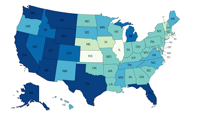 You want national parks? Head west.