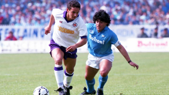 Roby Baggio e Maradona
