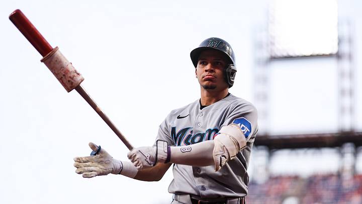 Miami Marlins third baseman Javier Sanoja | Credit: Bill Streicher Miami Marlins third baseman Javier Sanoja | Credit: Bill Streicher