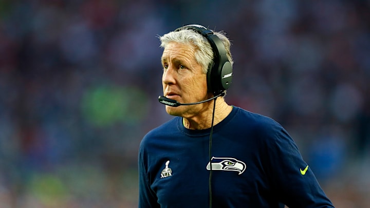Pete Carroll of the Seattle Seahawks Pete Carroll of the Seattle Seahawks