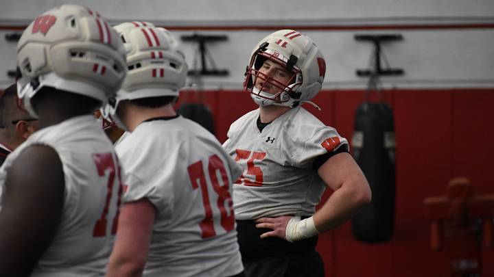 Wisconsin OT Kevin Heywood. Wisconsin OT Kevin Heywood.