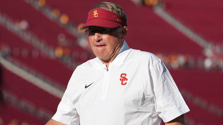 Sep 4, 2026; Los Angeles, California, USA; Southern California Trojans defensive coordinator Gary Patterson during the game against the Fresno State Bulldogs at United Airlines Field at Los Angeles Memorial Coliseum. Mandatory Credit: Kirby Lee-Imagn Images Sep 4, 2026; Los Angeles, California, USA; Southern California Trojans defensive coordinator Gary Patterson during the game against the Fresno State Bulldogs at United Airlines Field at Los Angeles Memorial Coliseum. Mandatory Credit: Kirby Lee-Imagn Images