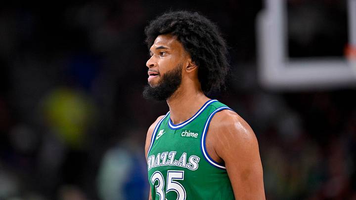 Mar 21, 2026; Dallas, Texas, USA; Dallas Mavericks forward Marvin Bagley III (35) looks on during the game between the Mavericks and the Clippers at American Airlines Center. Mar 21, 2026; Dallas, Texas, USA; Dallas Mavericks forward Marvin Bagley III (35) looks on during the game between the Mavericks and the Clippers at American Airlines Center.