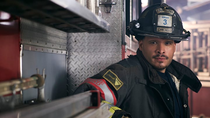 CHICAGO FIRE -- Season: 6 -- Pictured: Joe Minoso as Joe Cruz -- (Photo by: John Tsiavis/NBC)