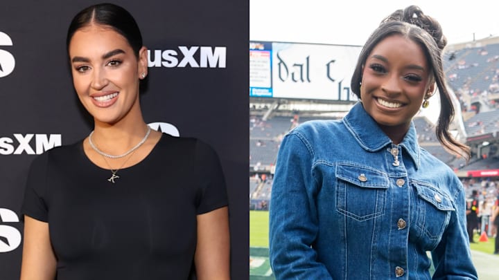 Claire Kittle and Simone Biles