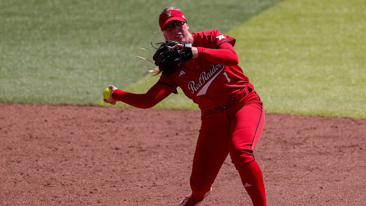 Texas Tech's Mia Williams leads the Texas Tech Red Raiders in multiple offensive categories including home runs (19), doubles (17), RBI (67), runs (72), and total bases (142). 