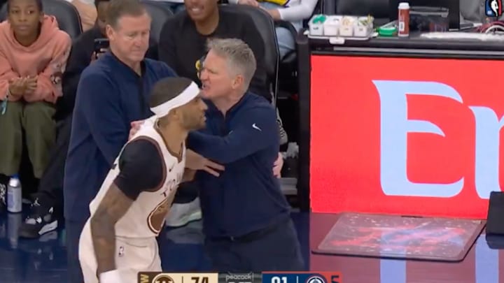 Steve Kerr was ejected during the Warriors-Clippers game. Steve Kerr was ejected during the Warriors-Clippers game.