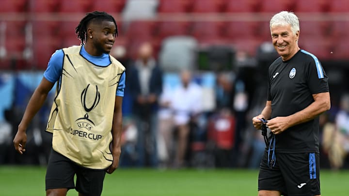 Gian Piero Gasperini e Ademola Olajade Lookman Gian Piero Gasperini e Ademola Olajade Lookman