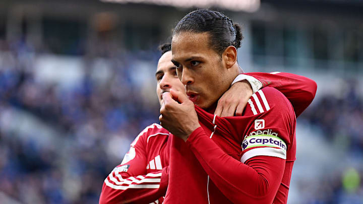Virgil van Dijk was Liverpool’s stoppage-time hero.