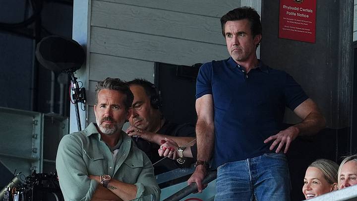 Ryan Reynolds and Rob Mac watched the draw vs. Watford.
