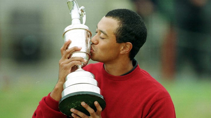 Tiger Woods completed golf's career Grand Slam at the 2000 British Open.