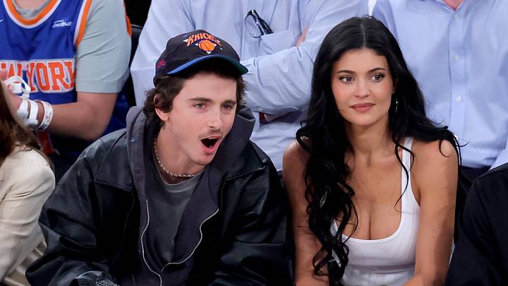 French and American actor Timothee Chalamet (left) and Kylie Jenner sit court side during the first quarter of game five of the first round of the 2026 NBA Playoffs between the New York Knicks and Atlanta Hawks at Madison Square Garden. Mandatory Credit: Brad Penner-Imagn Images French and American actor Timothee Chalamet (left) and Kylie Jenner sit court side during the first quarter of game five of the first round of the 2026 NBA Playoffs between the New York Knicks and Atlanta Hawks at Madison Square Garden. Mandatory Credit: Brad Penner-Imagn Images