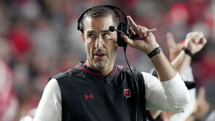 Wisconsin head coach Luke Fickell. 