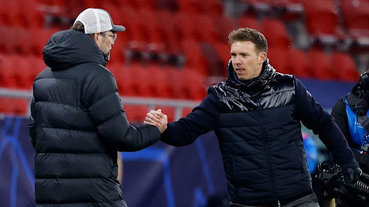 Jürgen Klopp mit Julian Nagelsmann