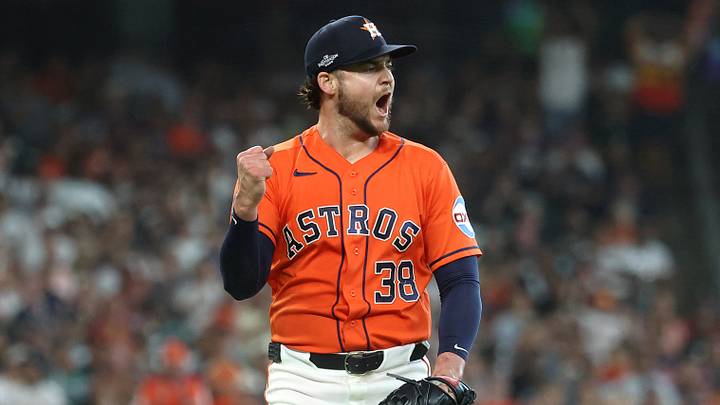 Astros pitcher Peter Lambert (38) reacts after throwing against the White Sox. Credit: Troy Taormina-Imagn Astros pitcher Peter Lambert (38) reacts after throwing against the White Sox. Credit: Troy Taormina-Imagn