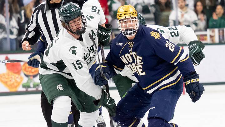 COLLEGE HOCKEY: FEB 20 Notre Dame at Michigan State
