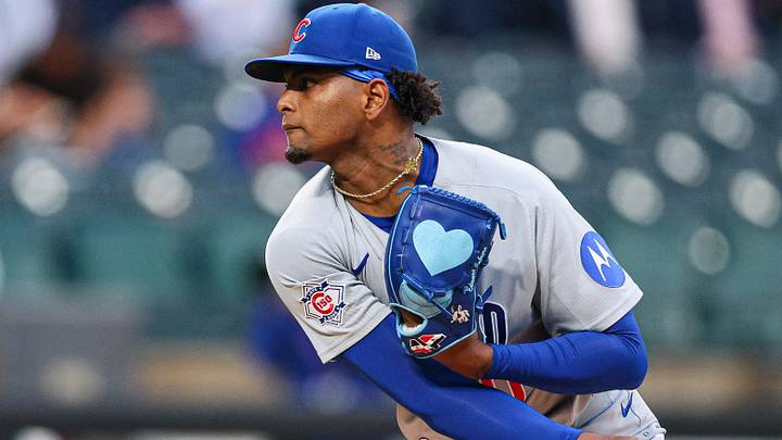 Jun 23, 2026; New York City, New York, USA; Chicago Cubs pitcher Edward Cabrera (30) delivers a pitch during the first inning against the New York Mets at Citi Field. Mandatory Credit: Vincent Carchietta-Imagn Images Jun 23, 2026; New York City, New York, USA; Chicago Cubs pitcher Edward Cabrera (30) delivers a pitch during the first inning against the New York Mets at Citi Field. Mandatory Credit: Vincent Carchietta-Imagn Images