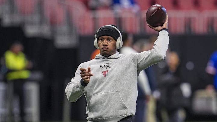 Atlanta Falcons quarterback Michael Penix Jr. is making his first NFL start Sunday against the New York Giants. Atlanta Falcons quarterback Michael Penix Jr. is making his first NFL start Sunday against the New York Giants.