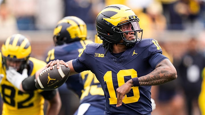 Michigan quarterback Bryce Underwood